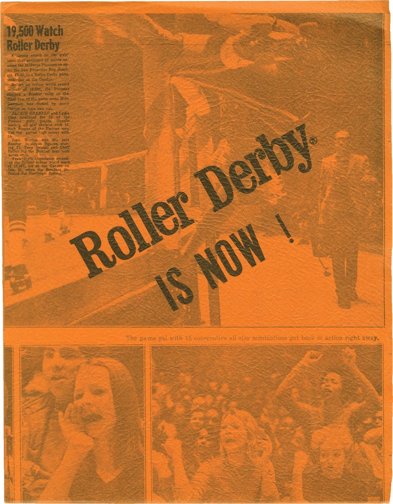 Book #155069] Roller Derby is Now! (Original press kit from Bay Promotions Roller Derby, circa...