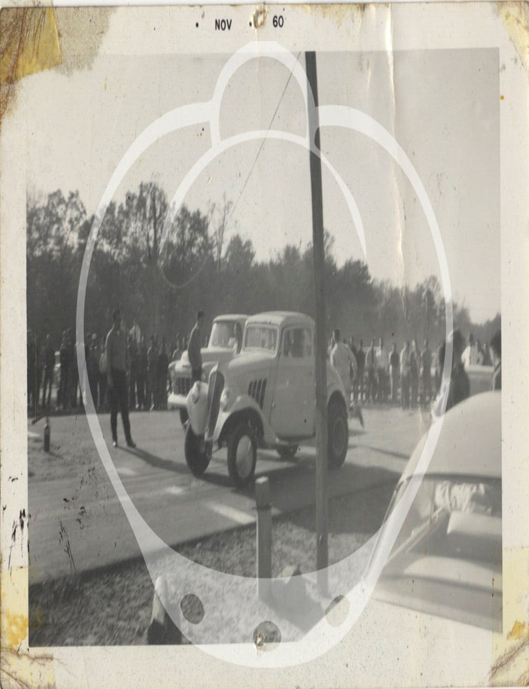Archive of photographs, newspaper clippings, and ephemera regarding automobiles and automobile accidents, 1963-1966