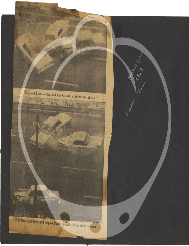 Archive of photographs, newspaper clippings, and ephemera regarding automobiles and automobile accidents, 1963-1966