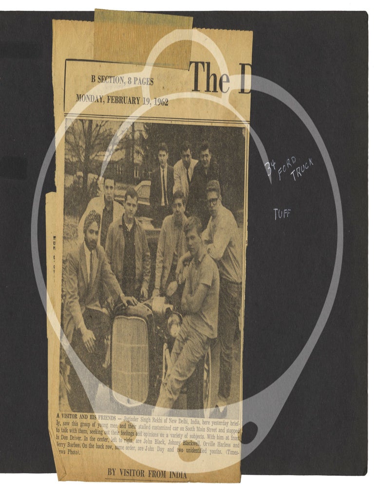 Archive of photographs, newspaper clippings, and ephemera regarding automobiles and automobile accidents, 1963-1966