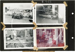Archive of photographs, newspaper clippings, and ephemera regarding automobiles and automobile accidents, 1963-1966
