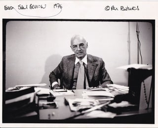 Book #155319] Original photograph of Saul Bellow, 1976. Saul Bellow, subject