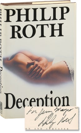 Book #155322] Deception (Inscribed First Edition). Philip Roth