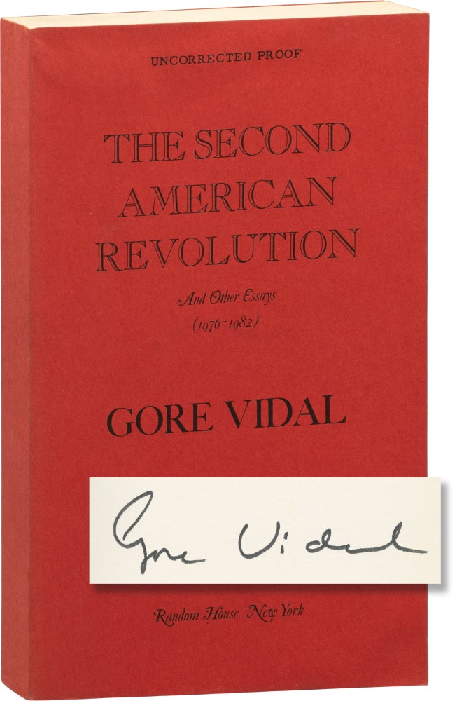 [Book #155421] The Second American Revolution and Other Essays 1976-1982. Gore Vidal.