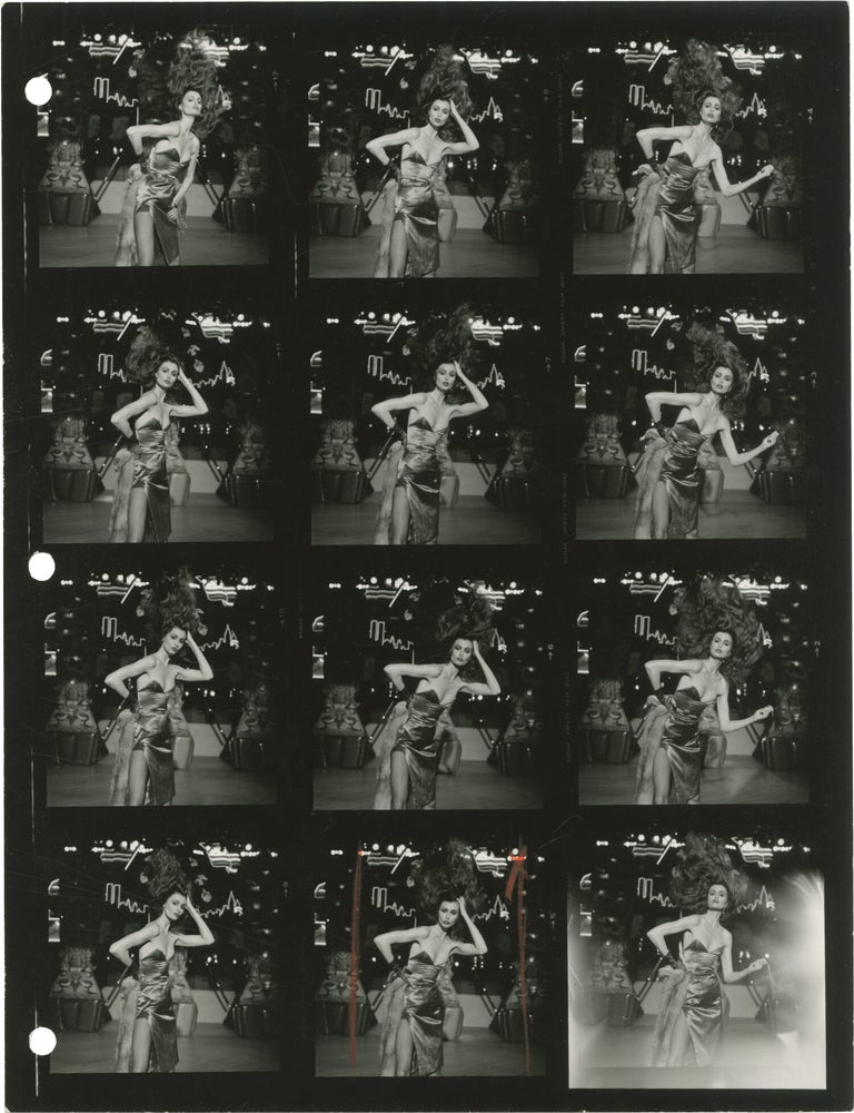 Collection of twelve original oversize double weight photographs, twelve contact sheets, and six original photographs, circa 1970s