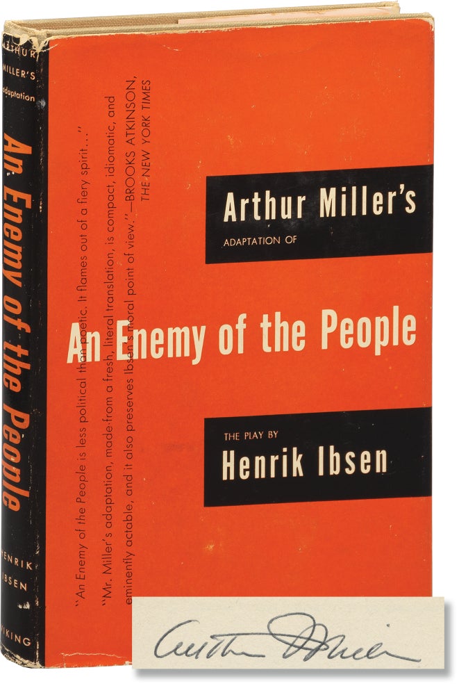 [Book #155498] Arthur Miller's Adaptation of An Enemy of the People: The Play by Henrik Ibsen. Arthur Miller, Henrik Ibsen, adaptation, playwright.