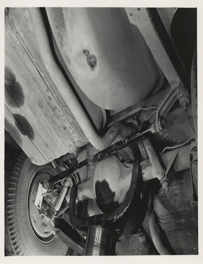 Collection of 13 original photographs of a Packard 200, documenting the car's performance during a road trip to California