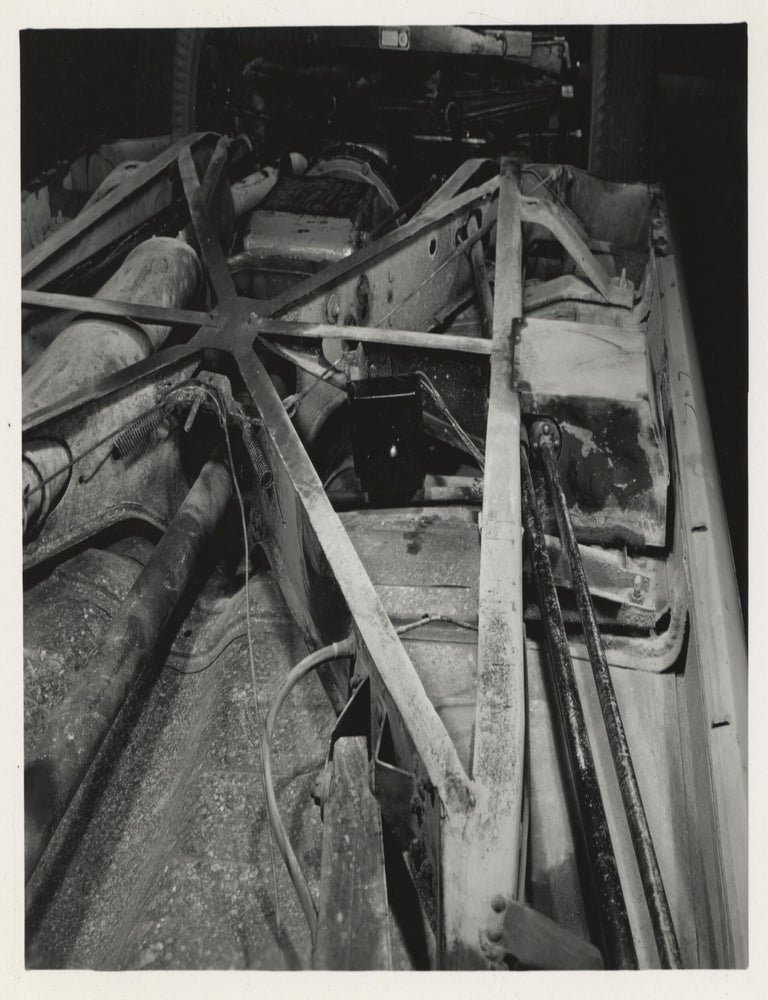 Collection of 13 original photographs of a Packard 200, documenting the car's performance during a road trip to California