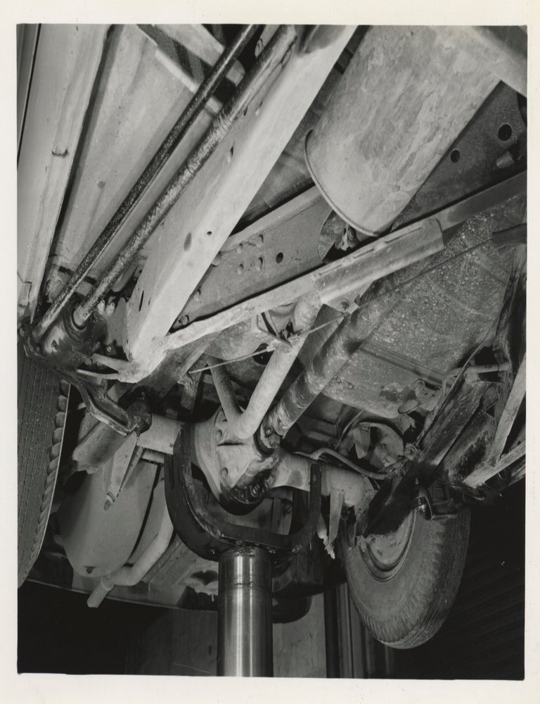 Collection of 13 original photographs of a Packard 200, documenting the car's performance during a road trip to California