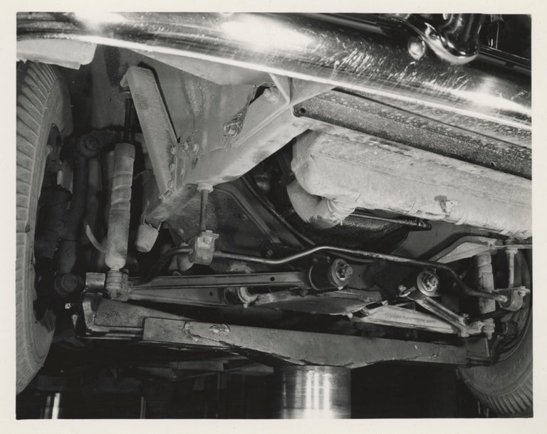 Collection of 13 original photographs of a Packard 200, documenting the car's performance during a road trip to California