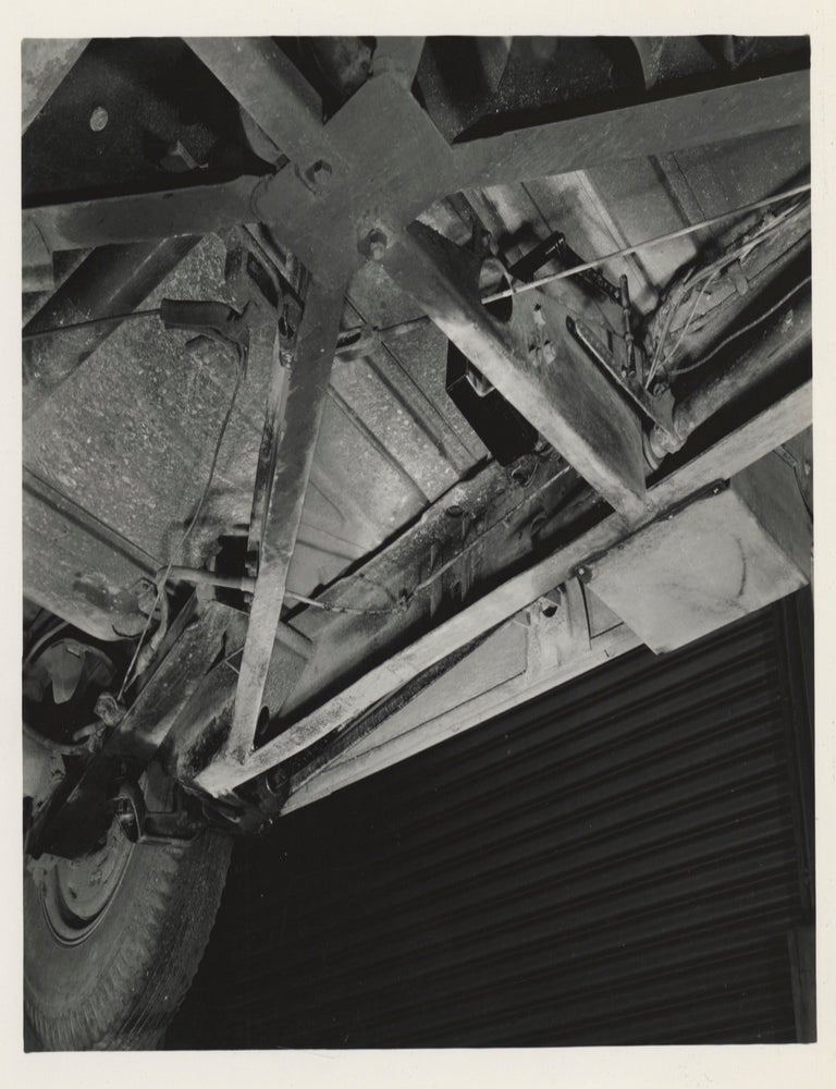 Collection of 13 original photographs of a Packard 200, documenting the car's performance during a road trip to California
