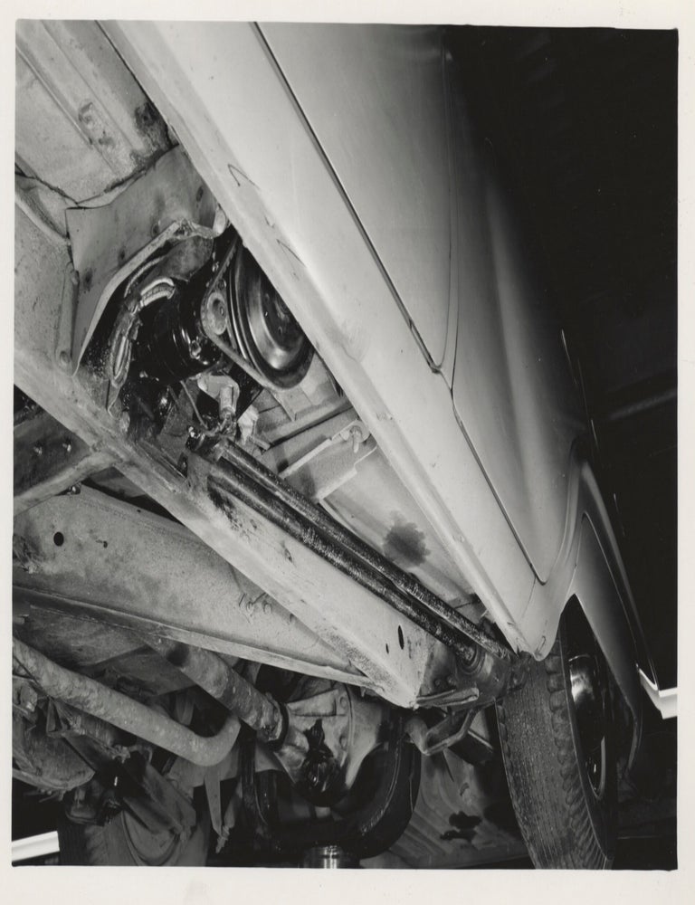 Collection of 13 original photographs of a Packard 200, documenting the car's performance during a road trip to California