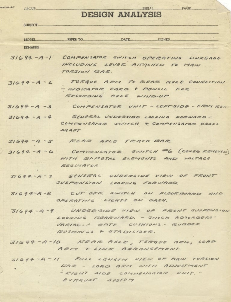 Collection of 13 original photographs of a Packard 200, documenting the car's performance during a road trip to California