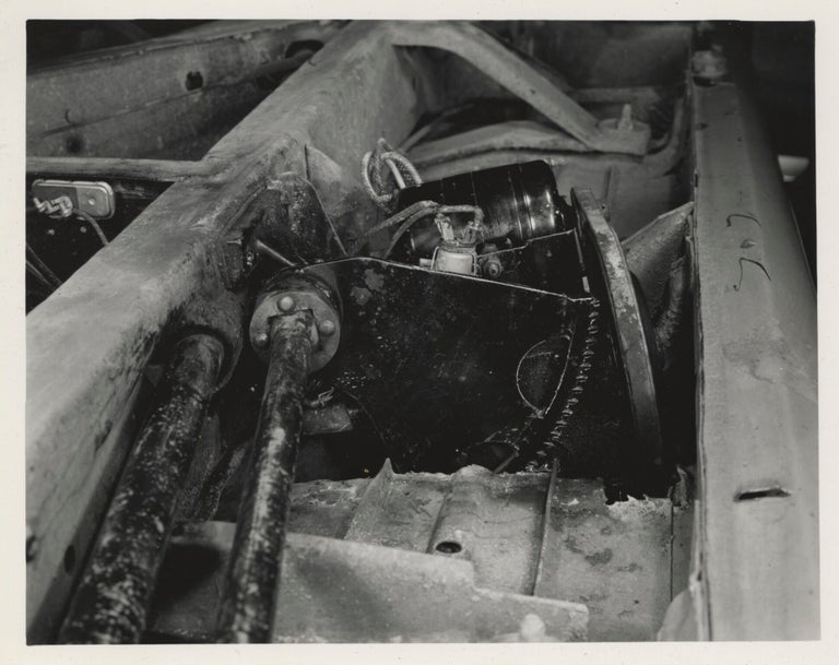 Collection of 13 original photographs of a Packard 200, documenting the car's performance during a road trip to California