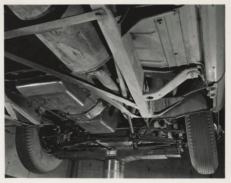 Collection of 13 original photographs of a Packard 200, documenting the car's performance during a road trip to California