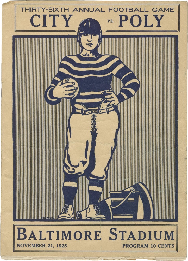 [Book #155661] Original program for a 1925 Baltimore City College vs. Baltimore Polytechnic Institute football game. Americana.