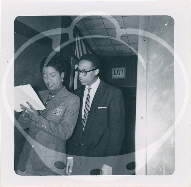 35 vernacular photographs of the Cecil Young Quartet, including three with Sarah Vaughan, circa 1951