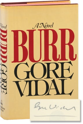 Book #155681] Burr (Signed First Edition). Gore Vidal