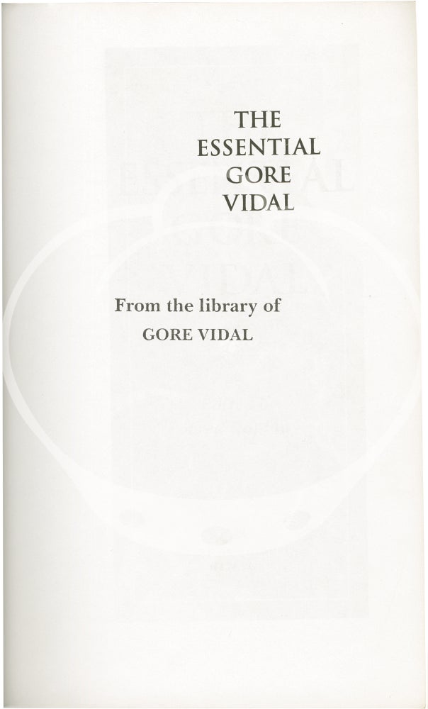 The Essential Gore Vidal