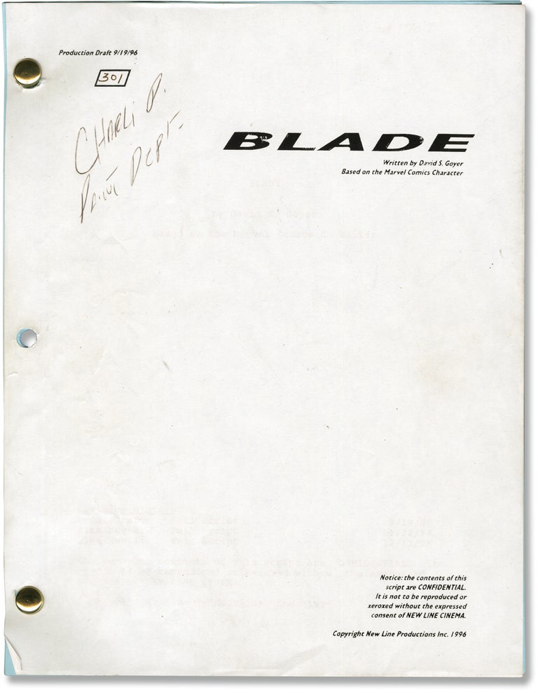 [Book #155767] Blade. Stephen Dorff Wesley Snipes, Kris Kristofferson, Stephen Norrington, David S. Goyer, starrine, director, screenwriter.