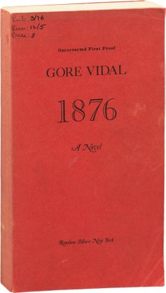 Book #155814] 1876 (Advance Uncorrected Proof). Gore Vidal