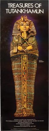 Book #155844] Treasures of Tutankhamun (Original poster from the 1976 exhibition, miniature...