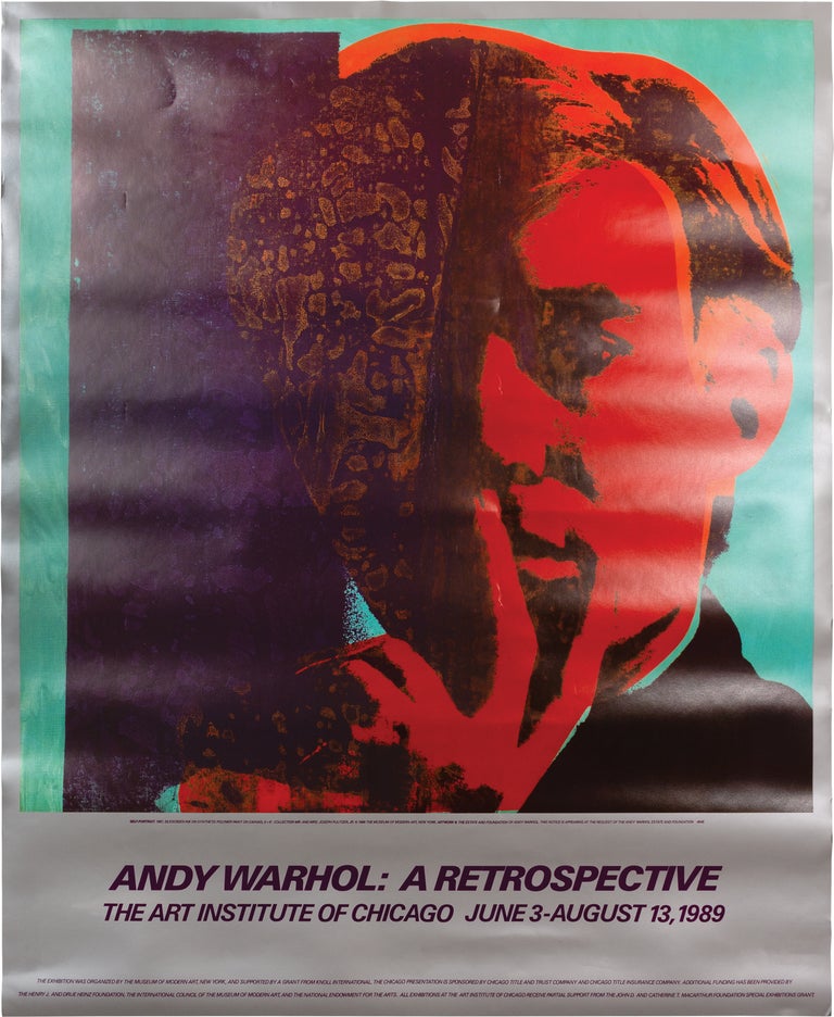 Book #155845] Andy Warhol: A Retrospective (Original poster from the 1989 exhibition at the Art...