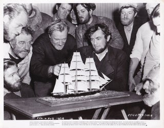 Book #155865] Moby Dick (Original photograph from the set of the 1956 film). John Huston, Ray...