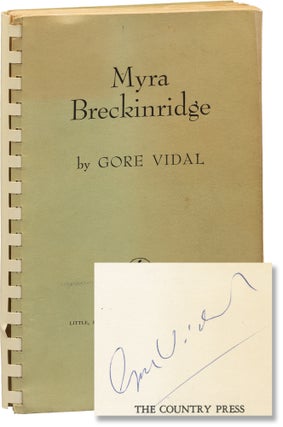 Book #155913] Myra Breckinridge (Uncorrected Proof, signed by the author). Gore Vidal
