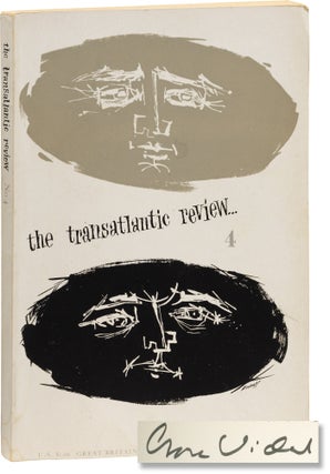 Book #155927] The Transatlantic Review 4: Summer 1960 (First Edition, signed by Gore Vidal)....