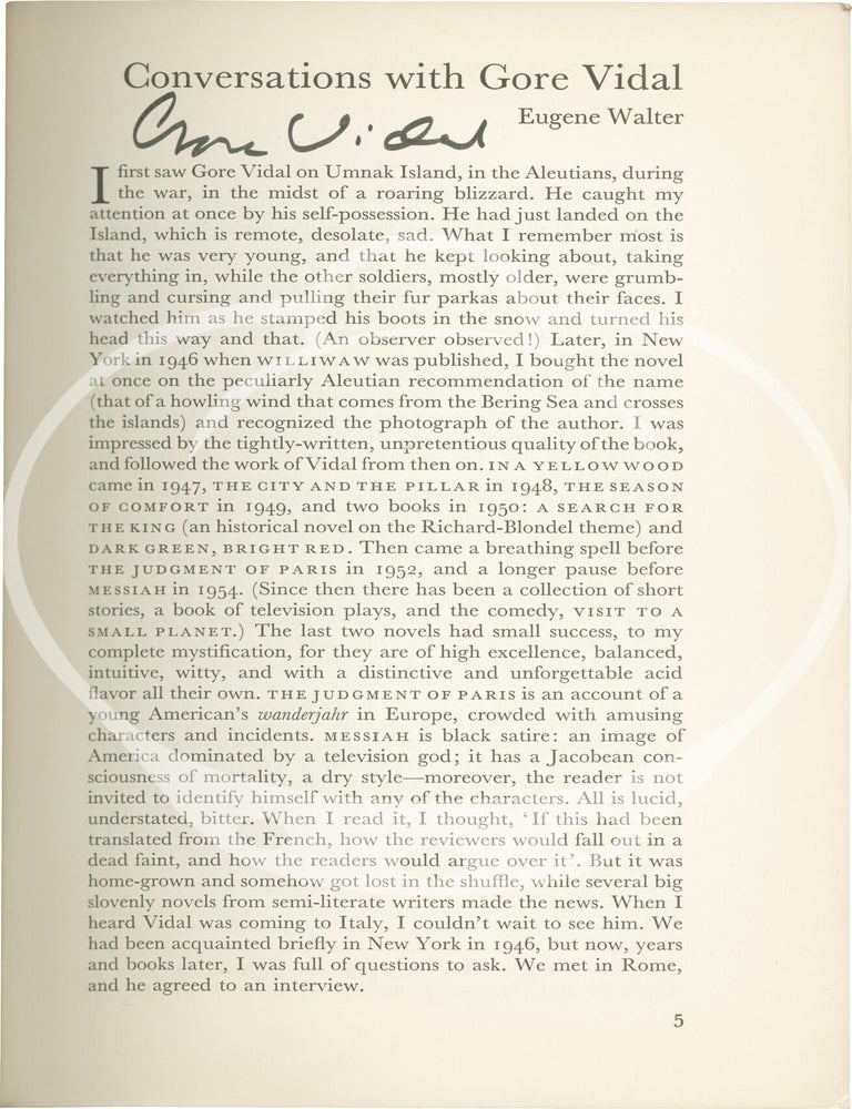 The Transatlantic Review 4: Summer 1960