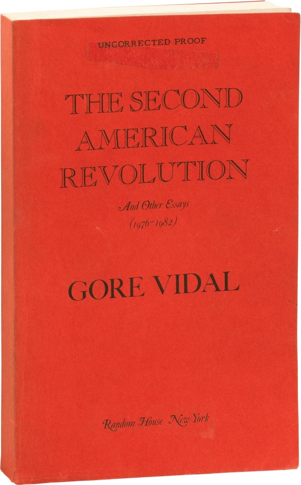 [Book #155929] The Second American Revolution. Gore Vidal.