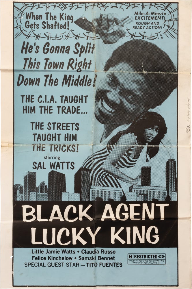 Book #155950] Solomon King [Black Agent Lucky King] (Original poster for the 1974 blaxploitation...