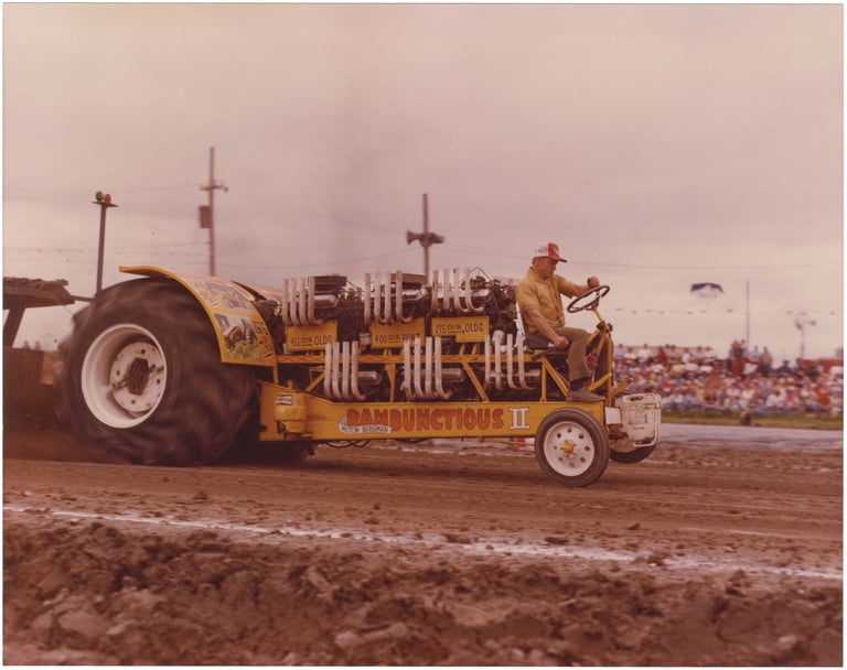 Book #155957] Archive of 148 original vernacular photographs of custom truck and tractor pulls....