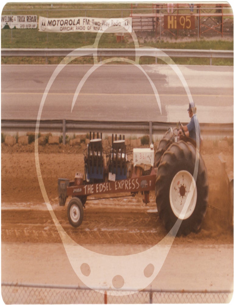Archive of 148 original vernacular photographs of custom truck and tractor pulls