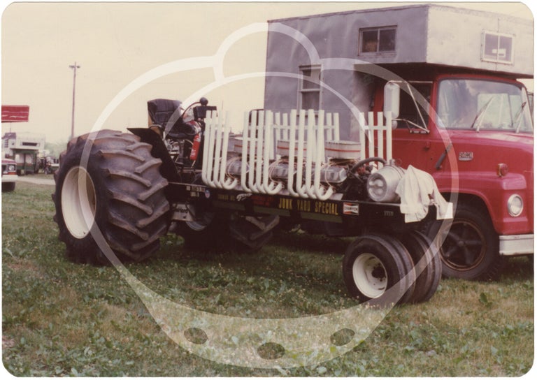 Archive of 148 original vernacular photographs of custom truck and tractor pulls