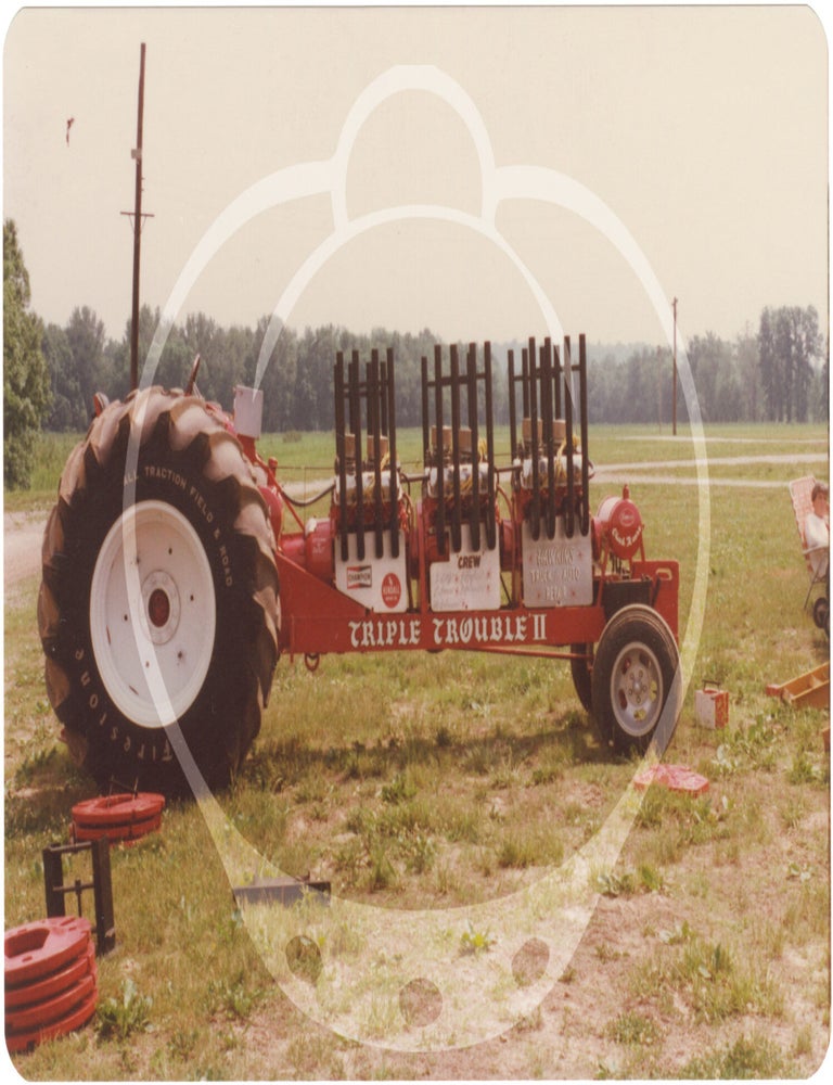 Archive of 148 original vernacular photographs of custom truck and tractor pulls