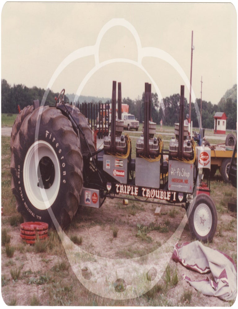 Archive of 148 original vernacular photographs of custom truck and tractor pulls