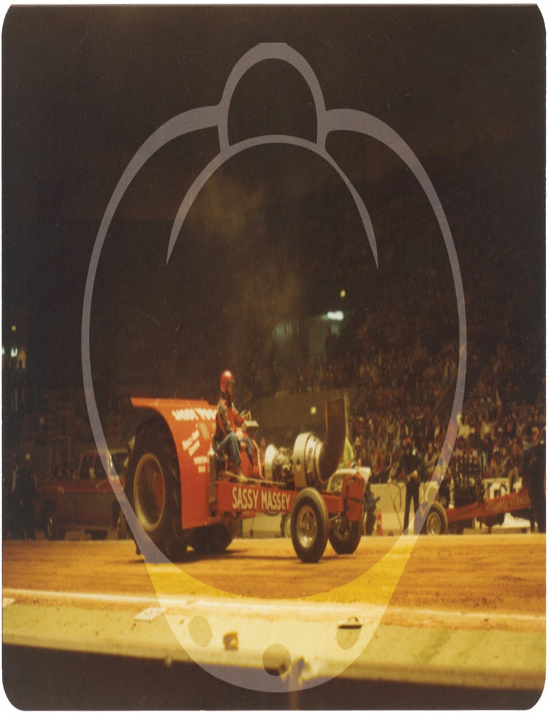 Archive of 148 original vernacular photographs of custom truck and tractor pulls