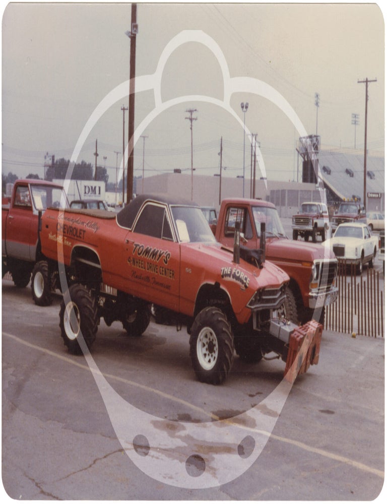 Archive of 148 original vernacular photographs of custom truck and tractor pulls