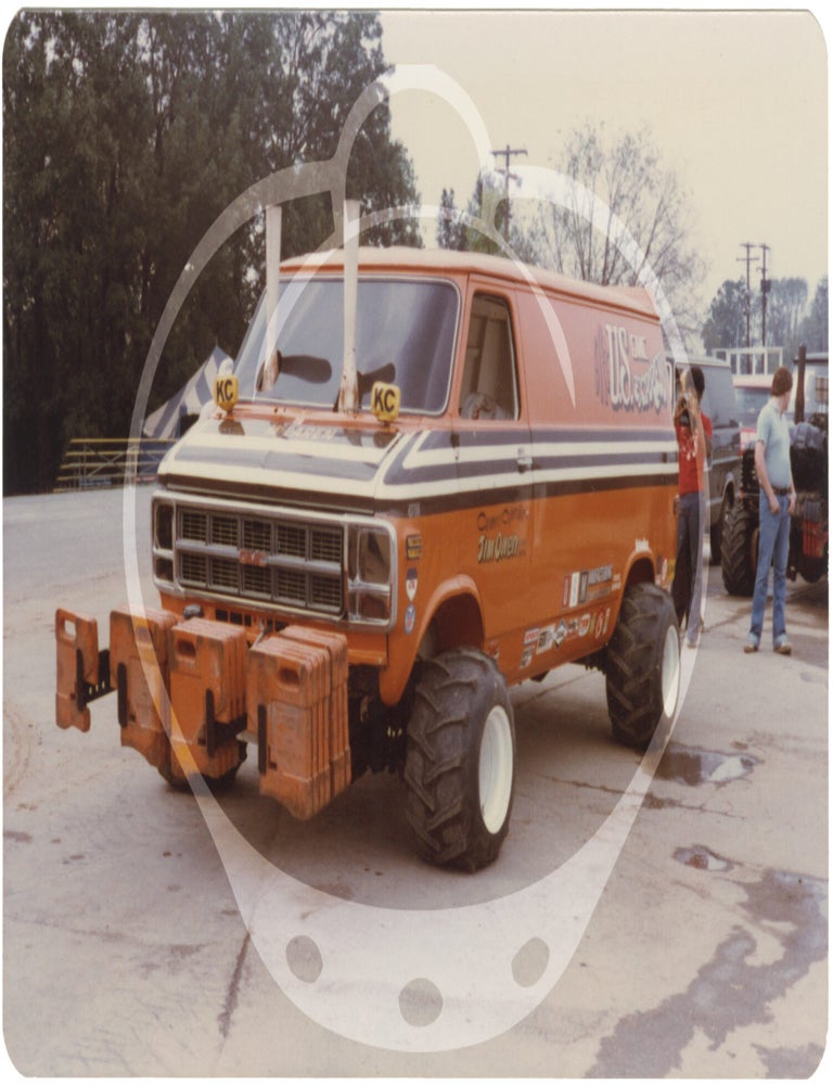 Archive of 148 original vernacular photographs of custom truck and tractor pulls