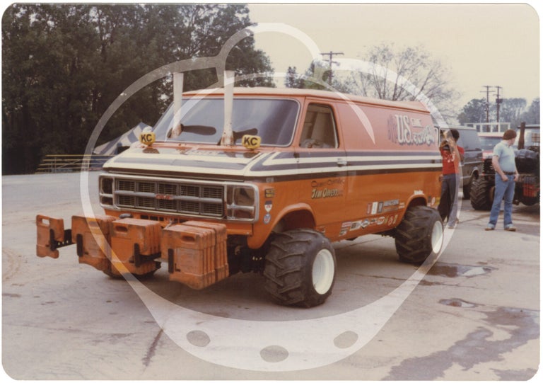 Archive of 148 original vernacular photographs of custom truck and tractor pulls