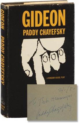 Book #155963] Gideon (First Edition, inscribed by the author). Paddy Chayefsky