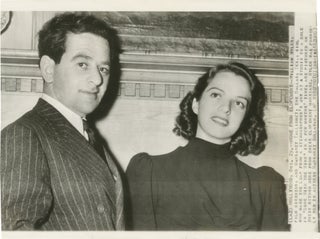 Book #156002] Original photograph of William Wyler and Margaret Tallichet, 1938. Margaret...