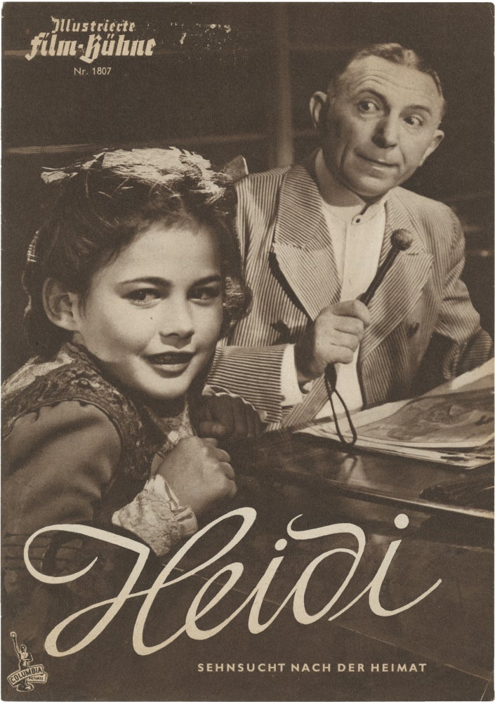 Book #156133] Heidi (Original program for the 1952 German film). Luigi Comencini, Richard...