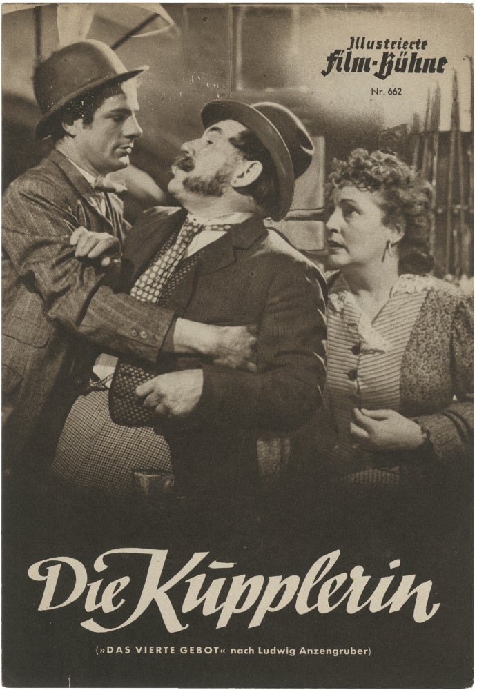 Book #156145] Die Küpplerin [Das vierte Gebot] (Original program for the 1950 German film)....
