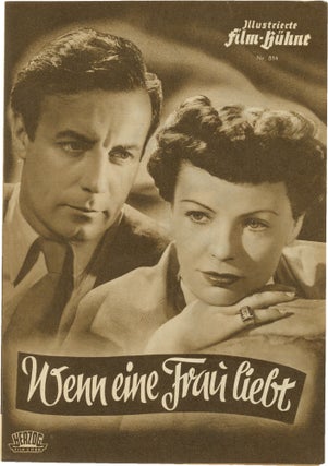 Book #156151] Wenn eine Fraü liebt [When a Woman Loves] (Original program for the 1950 film)....