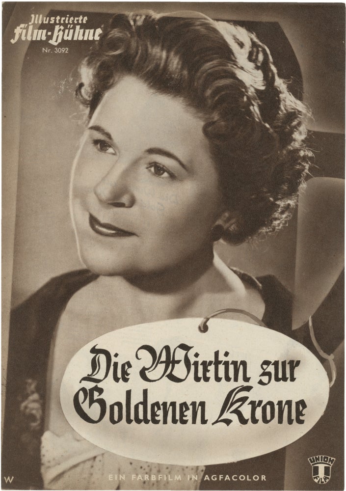 [Book #156160] Die Wirtin zur Goldenen Krone [The Keeper of the Golden Crown]. Theo Lingen, Hugo Maria Kritz, Christiane Hörbiger Paula Wessely, Max Brod, starring director, screenwriter, starring.