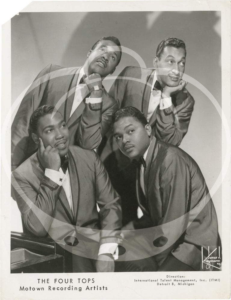 Six original publicity photographs of The Four Tops, circa 1965