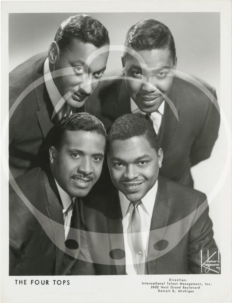 Six original publicity photographs of The Four Tops, circa 1965